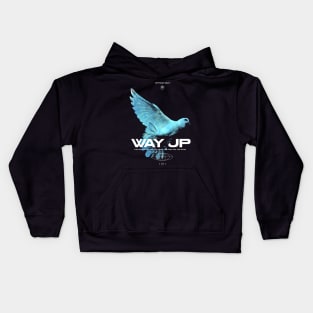 Way Up Flying Bird Kids Hoodie